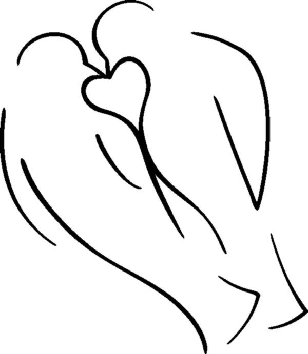 Symbol - Tauben mit Herz in der Mitte