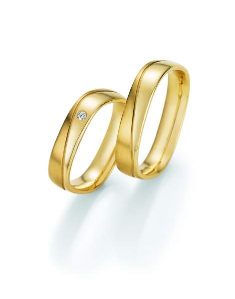 Trauringe Gold Honeymoon Quadra Brillant 66-49110