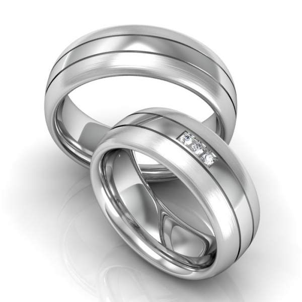 Verlobungsringe Silber Brillanten ID133