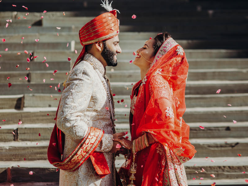 Indisches Hochzeitspaar