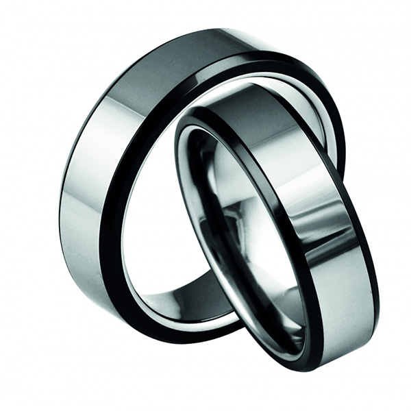 Trauringe Eheringe Verlobungsringe Ringe aus Wolfram mit Lasergravur W773 