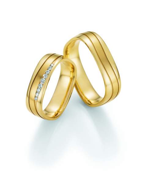 Trauringe Gold Honeymoon Quadra Brillant 66-49130