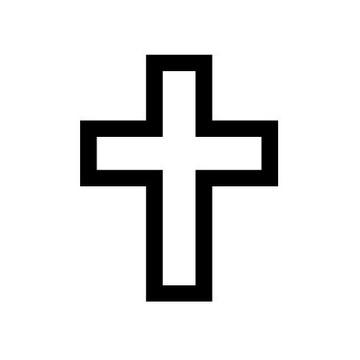 Kontur Kreuz Symbol