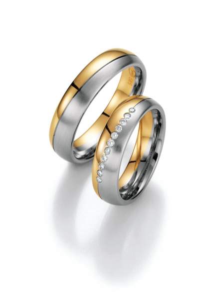 Trauringe Gold Platin Honeymoon Premium Brillant 02-40050